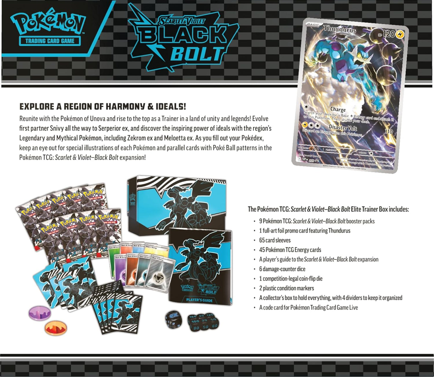 Pokemon Scarlet & Violet Black Bolt Elite Trainer Box Zekrom