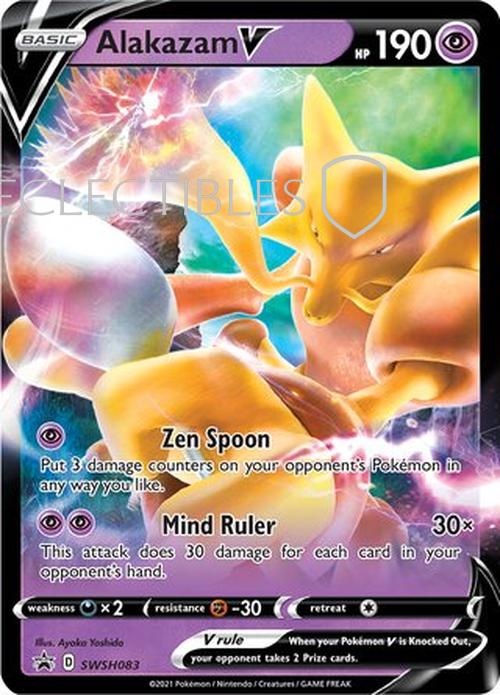 Pokemon SWSH Black Star Promos SWSH 083 Alakazam V