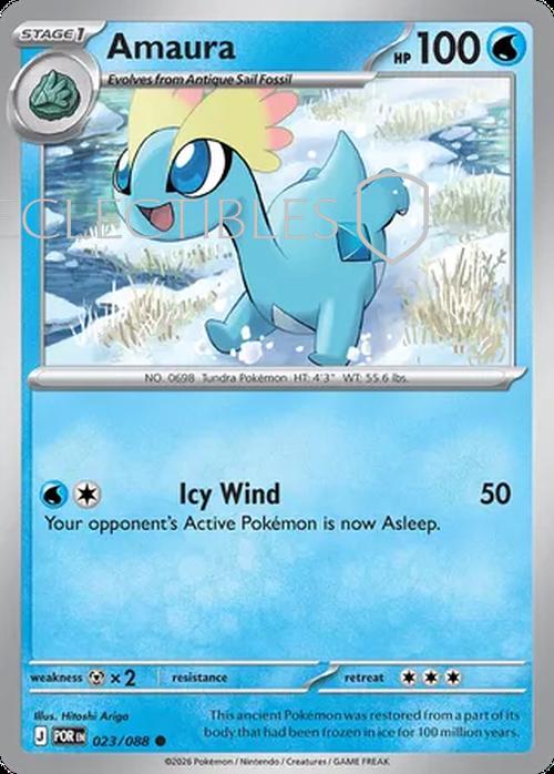 Pokemon Perfect Order 023/88 Amaura Reverse Holo
