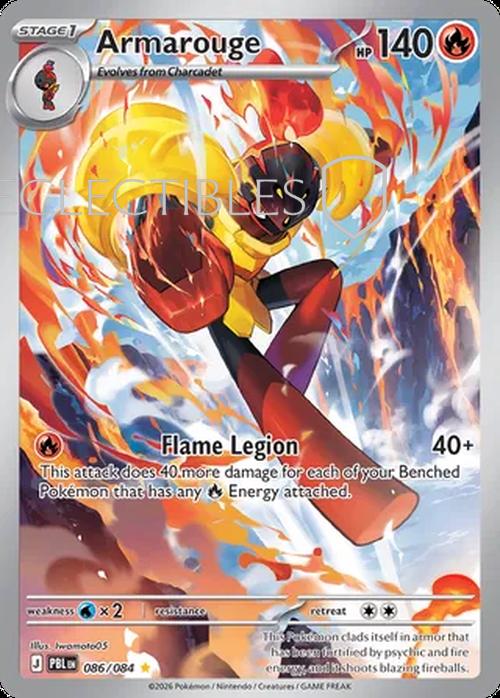 Pokemon pitch black 086/84 Armarouge