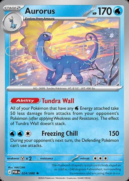 Pokemon Perfect Order 024/88 Aurorus Reverse Holo
