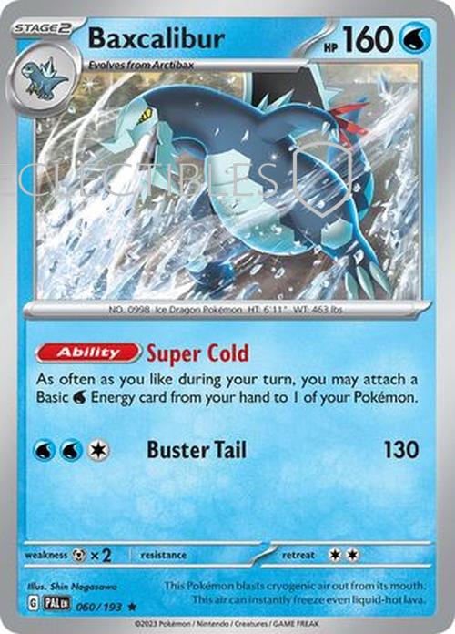 Pokemon Paldea Evolved 060/193 Baxcalibur Holo