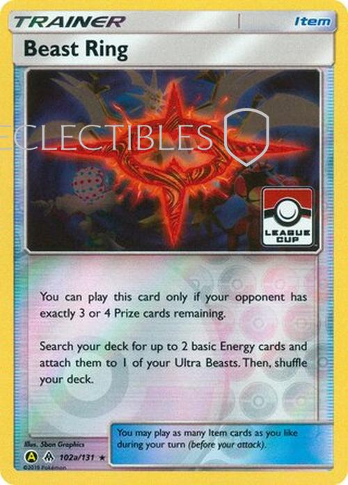 Pokemon Forbidden Light 102a/131 Beast Ring Reverse Holo