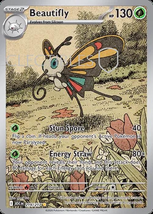 Pokemon Ascended Heroes 219/217 Beautifly