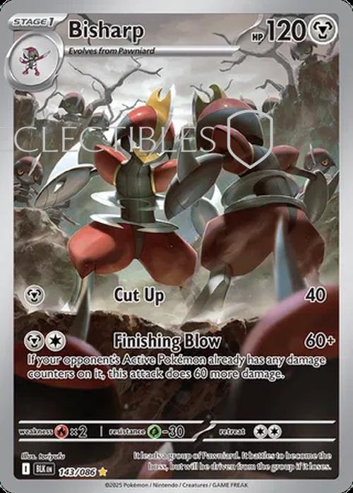 Pokemon Black Bolt 143/086 Bisharp