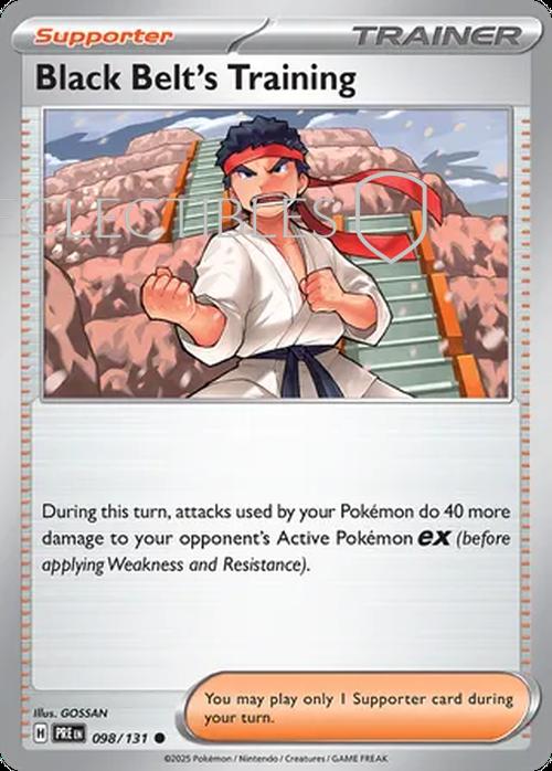 Prismatic Evolutions 098/131 Black Belt's Training Pokeball Holo