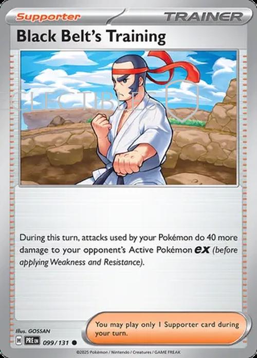 Prismatic Evolutions 099/131 Black Belt's Training Reverse Holo