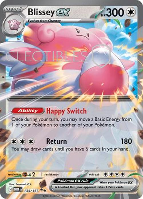 Pokemon Twilight Masquerade 134/167 Blissey ex