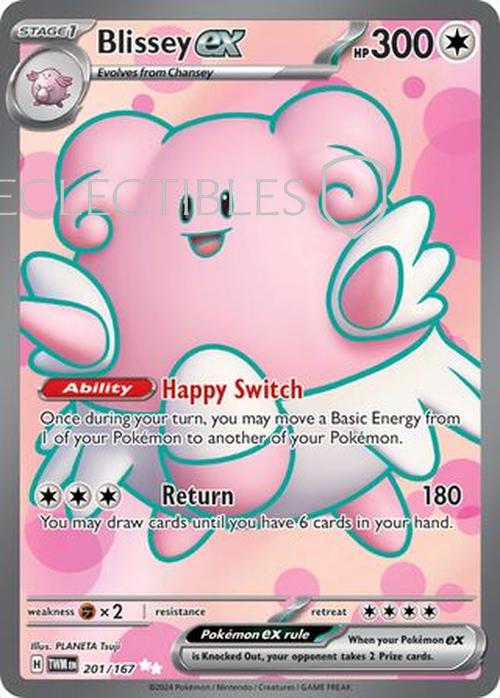 Pokemon Twilight Masquerade 201/167 Blissey ex