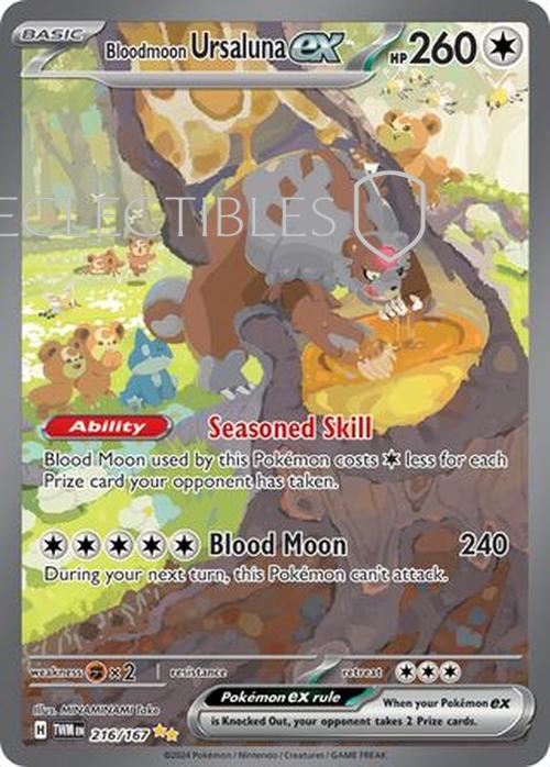 Pokemon Twilight Masquerade 216/167 Bloodmoon Ursaluna ex