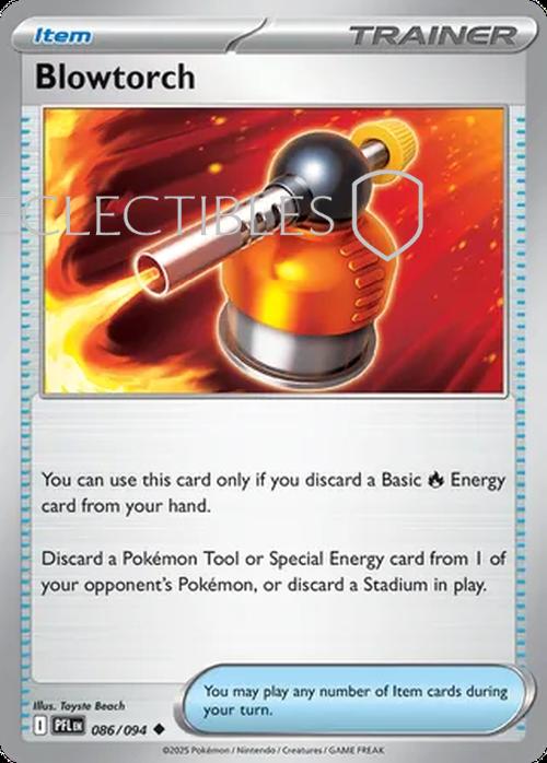 Pokemon Phantasmal Flames 086/094 Blowtorch Reverse Holo