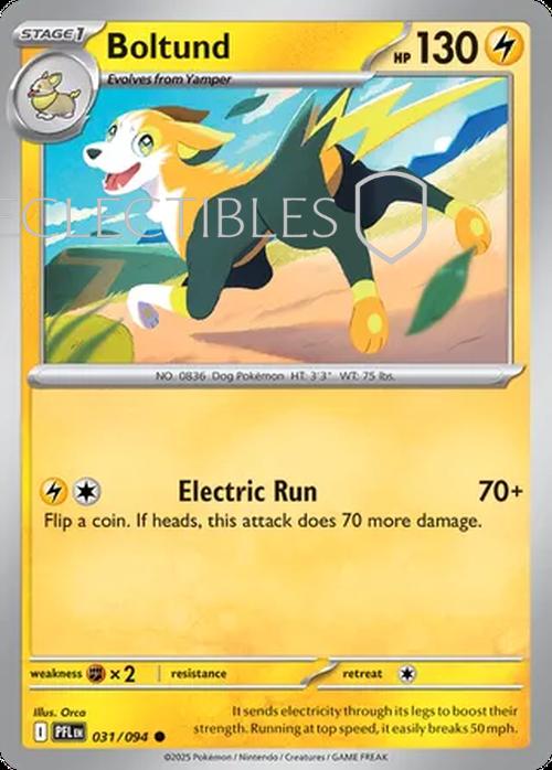 Pokemon Phantasmal Flames 031/094 Boltund Reverse Holo