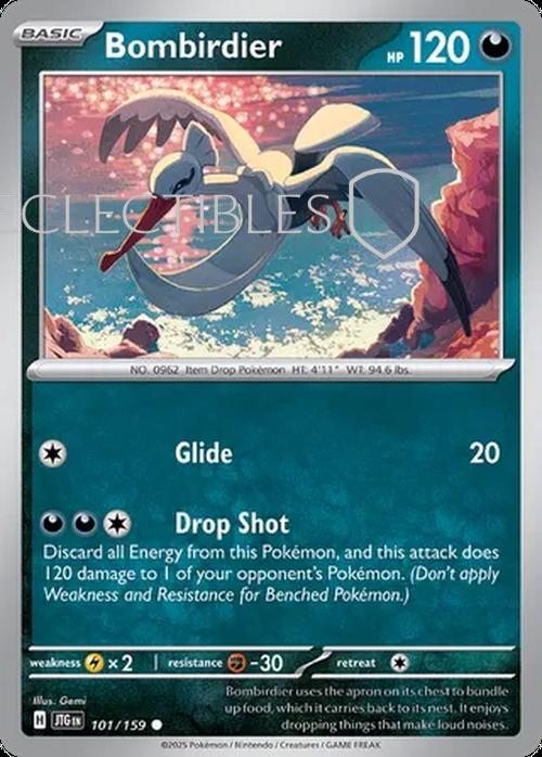 Pokemon Journey Together 101/159 Bombirdier Reverse Holo
