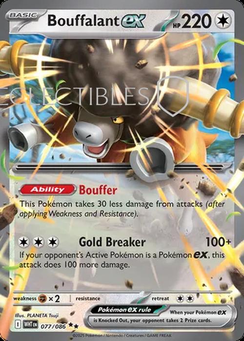 Pokemon White Flare 077/086 Bouffalant ex
