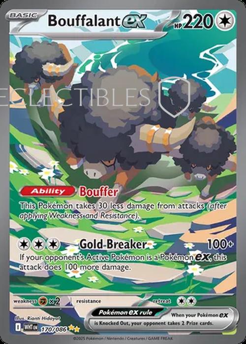 Pokemon White Flare 170/086 Bouffalant ex
