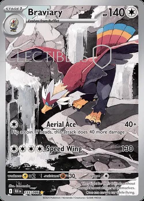Pokemon Black Bolt 155/086 Braviary