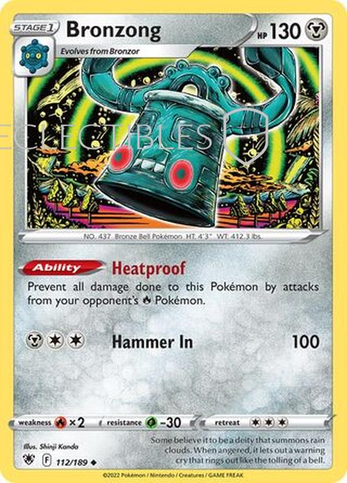 Pokemon Astral Radiance 112/189 Bronzong Reverse Holo