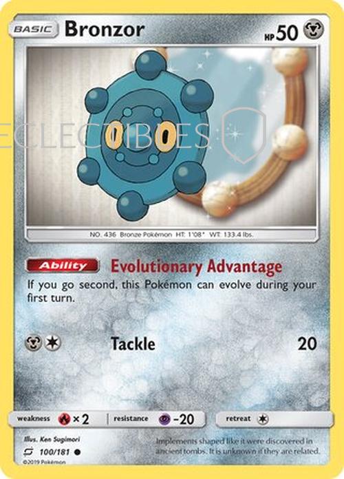 Pokemon Team up 100/181 Bronzor Reverse Holo