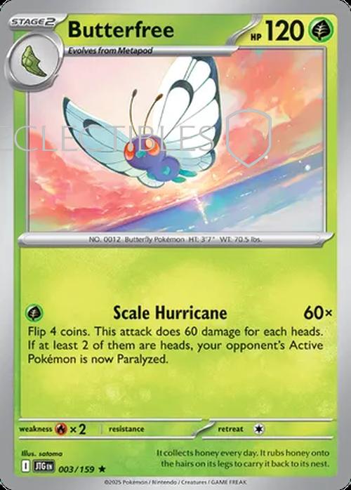 Pokemon Journey Together 003/159 Butterfree Holo