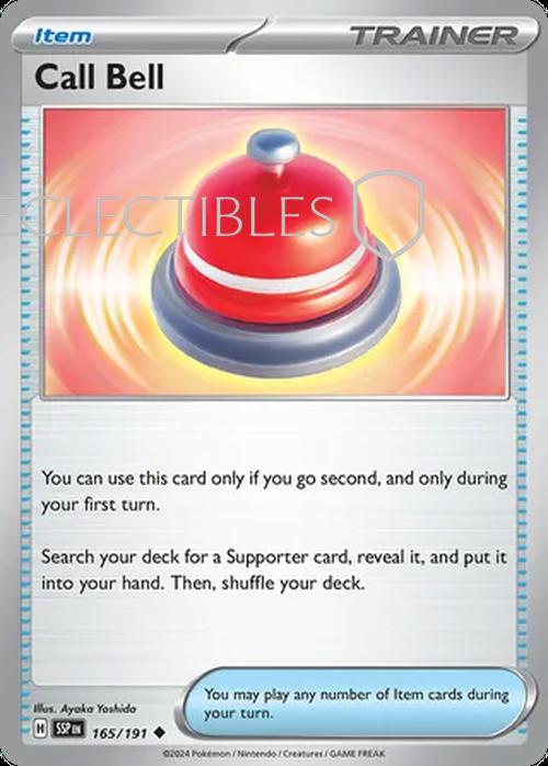 Pokemon Surging Sparks 165/191 Call Bell Reverse Holo