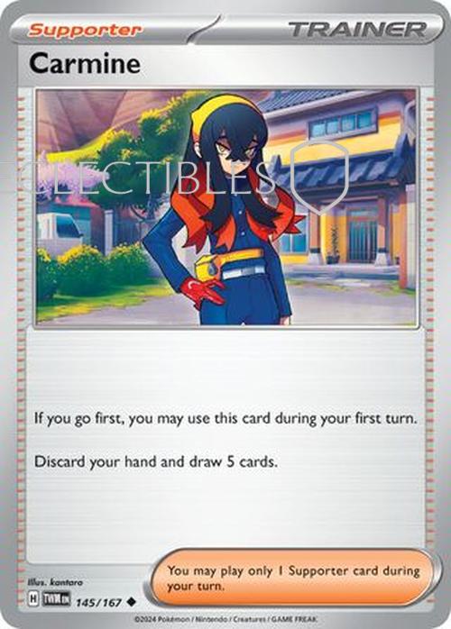 Pokemon Twilight Masquerade 145/167 Carmine Reverse Holo