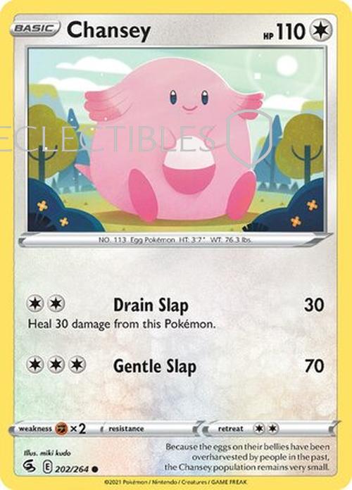 Pokemon Fusion Strike 202/264 Chansey  Reverse Holo