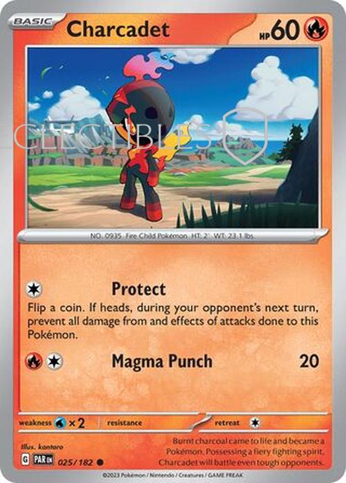 Pokemon Paradox Rift 025/182 Charcadet Reverse Holo
