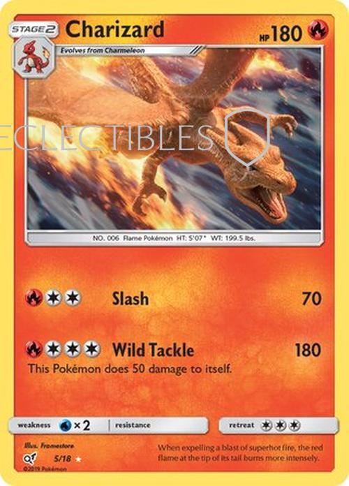 Pokemon Detective Pikachu 005/018 Charizard Reverse Holo