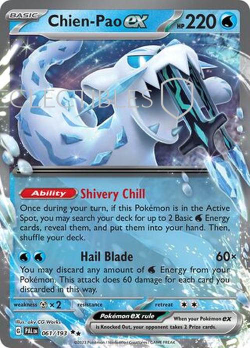 Pokemon Paldea Evolved 061/193 Chien Pao ex