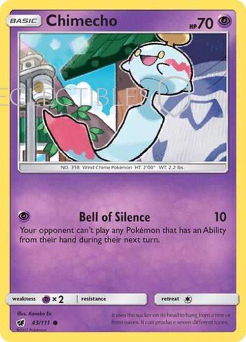 Pokemon Crimson Invasion 043/111 Chimecho  Reverse Holo