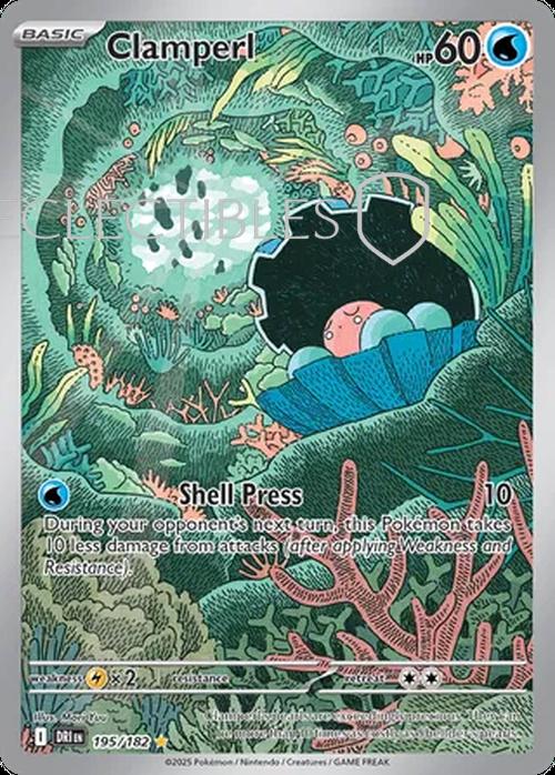 Pokemon Destined Rivals 195/182 Clamperl