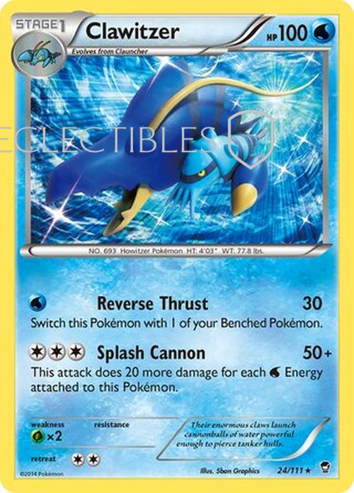 Pokemon Furious Fists 024/111 Clawitzer Holo