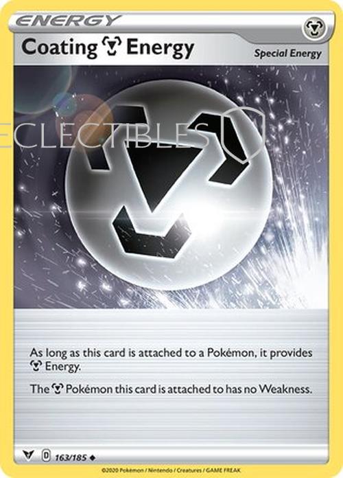 Pokemon Vivid Voltage 163/185 Coating Metal Energy Reverse Holo