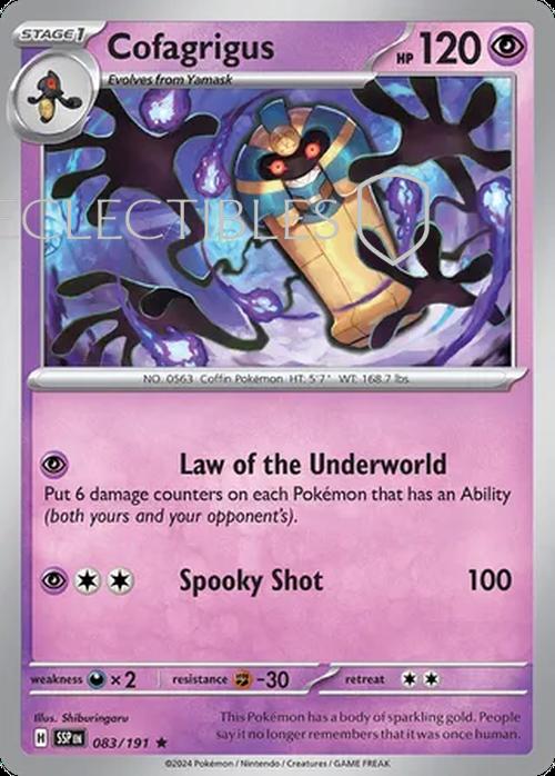 Pokemon Surging Sparks 083/191 Cofagrigus Holo