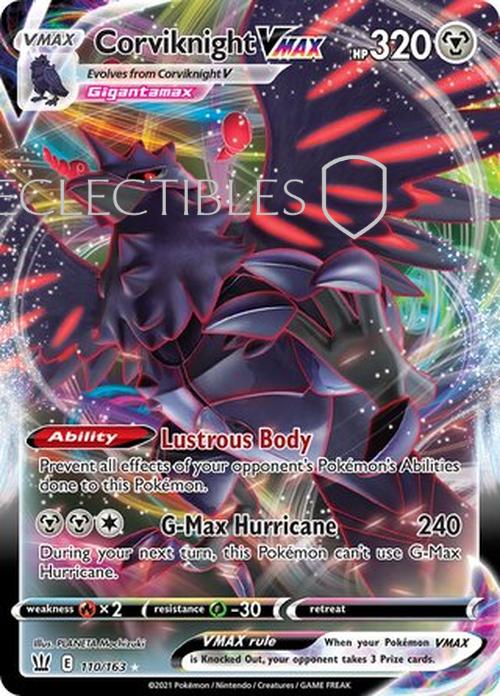 Pokemon Battle Styles 110/163 Corviknight VMAX