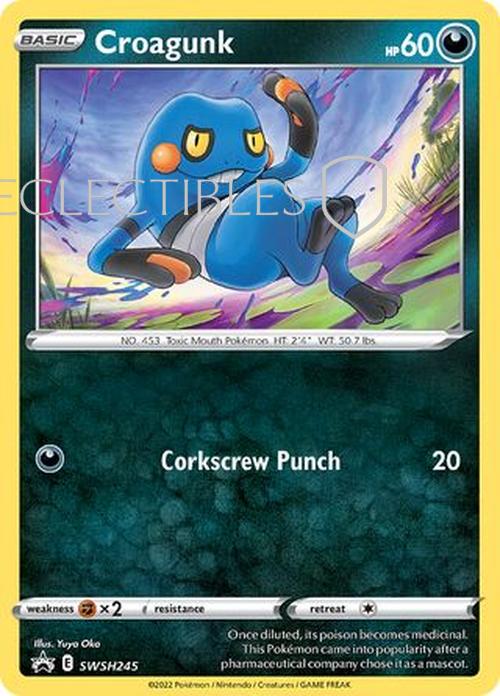 Pokemon SWSH Black Star Promos SWSH 245 Croagunk