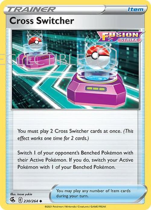 Pokemon Fusion Strike 230/264 Cross Switcher  Reverse Holo