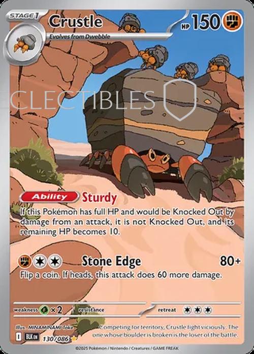 Pokemon Black Bolt 130/086 Crustle