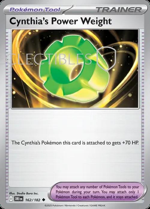 Pokemon Destined Rivals 162/182 Cynthias Power Weight Reverse Holo