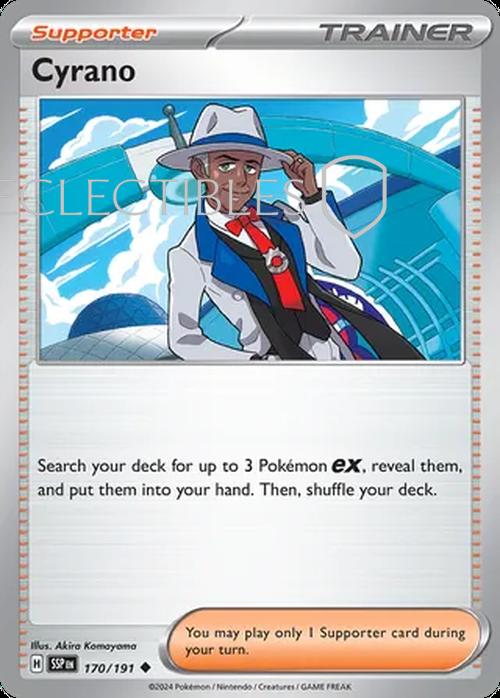 Pokemon Surging Sparks 170/191 Cyrano Reverse Holo