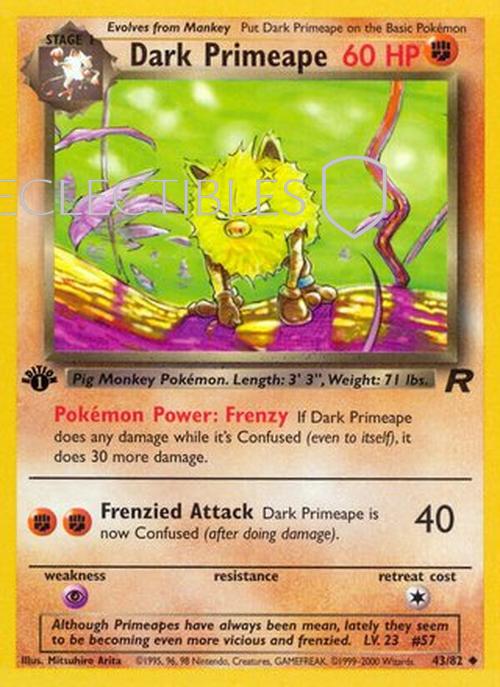 Pokemon Team Rocket 43/82 Dark Primeape