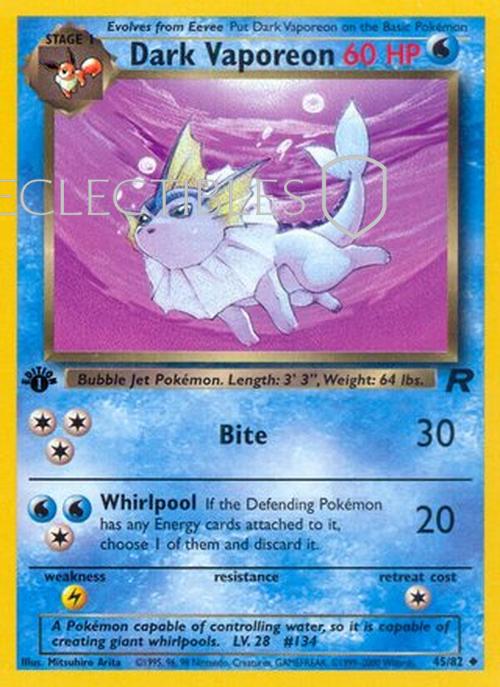 Pokemon Team Rocket 45/82 Dark Vaporeon