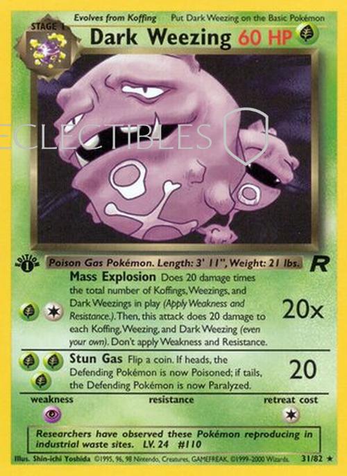Pokemon Team Rocket 31/82 Dark Weezing