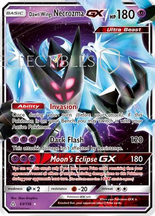 Pokemon Ultra Prism 063/156 Dawn Wings Necrozma GX
