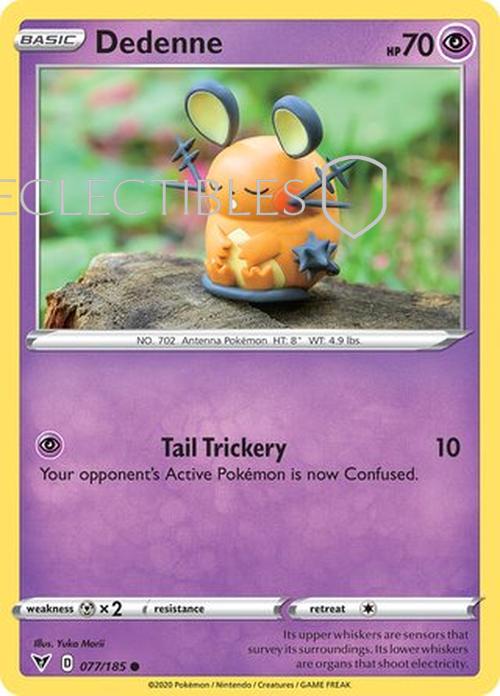 Pokemon Vivid Voltage 077/185 Dedenne Reverse Holo