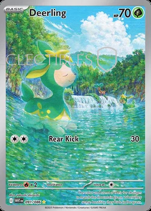 Pokemon White Flare 091/086 Deerling