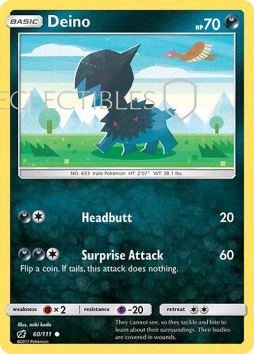Pokemon Crimson Invasion 060/111 Deino Reverse Holo