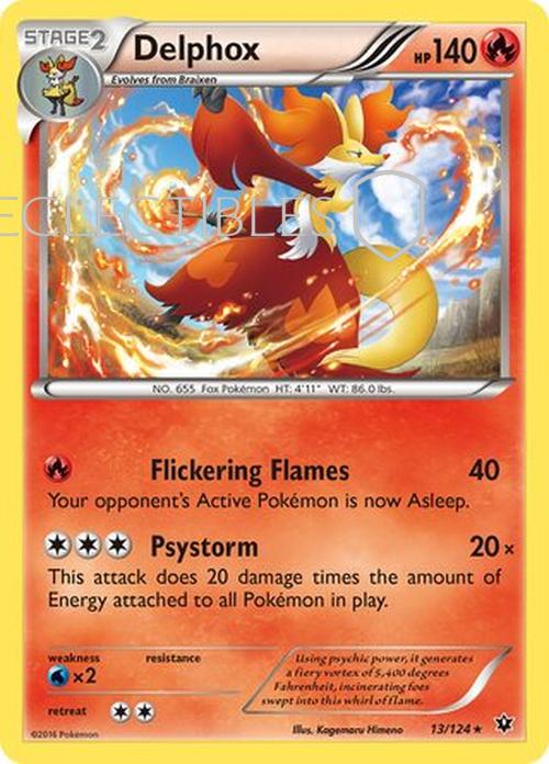 Pokemon Fates Collide 013/124 Delphox Holo
