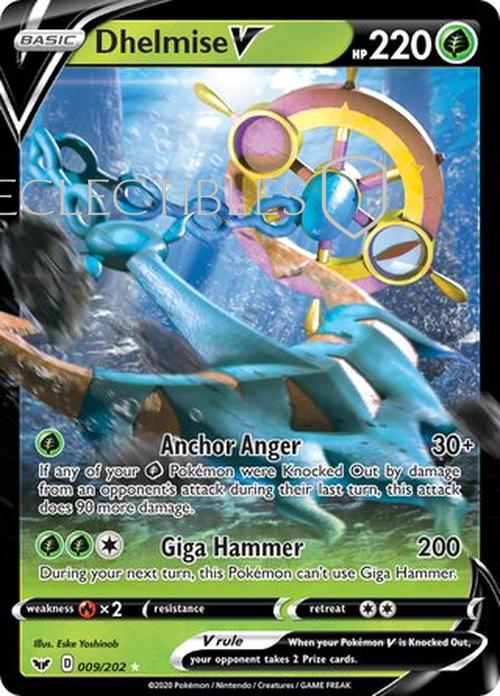 Pokemon Sword & Shield 009/202 Dhelmise V