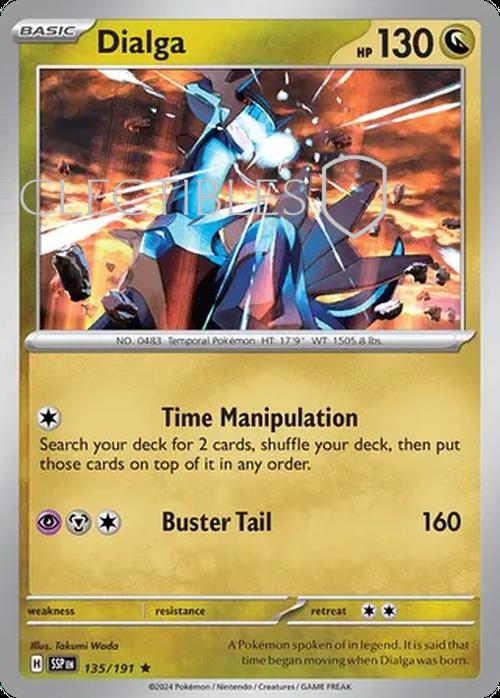 Pokemon Surging Sparks 135/191 Dialga Holo